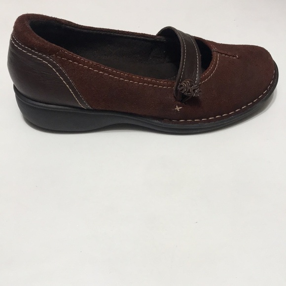 Clark Artisan Mary Jane Button Strap Flats 6.5M - Picture 8 of 11